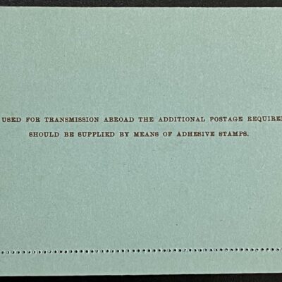 Letter Postcard_5cents_Ceylon_QV_mint