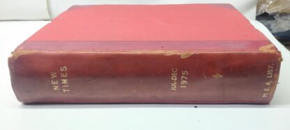 New Times - Magazine Book - (July to December) 1975 - Leather Binding Book