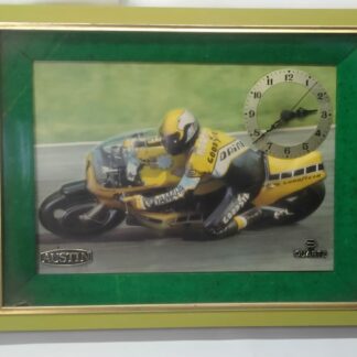 Kenny Roberts Famous 3D Bike Sign - Yamaha, Goodyear, Wall Clock -(Working) Italy