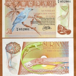 Suriname 2 (1/2) Gulden UNC (1961-1985)(P-119)
