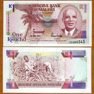 Malawi 1 Kwacha UNC 1992