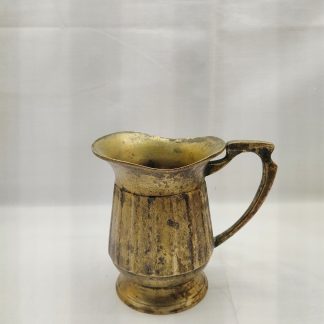 Vintage Solid Brass Small Ornately Decorated Jug