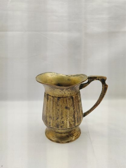 Vintage Solid Brass Small Ornately Decorated Jug